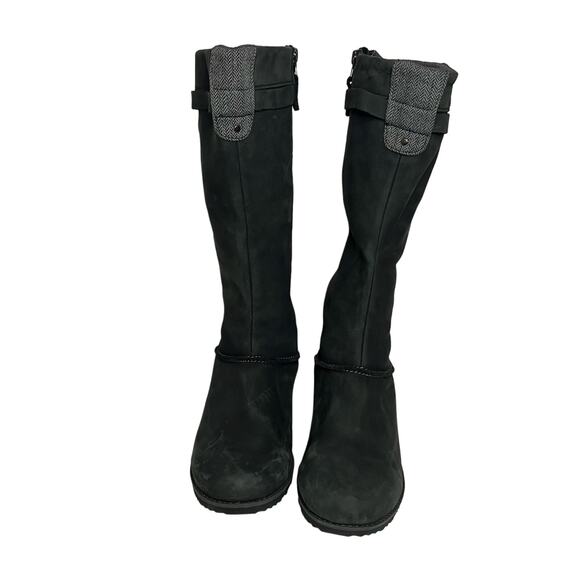 Eddie Bauer Women's Tall Boots Size 10 Trace Raven Black Gray Side Zipper - Picture 2 of 14